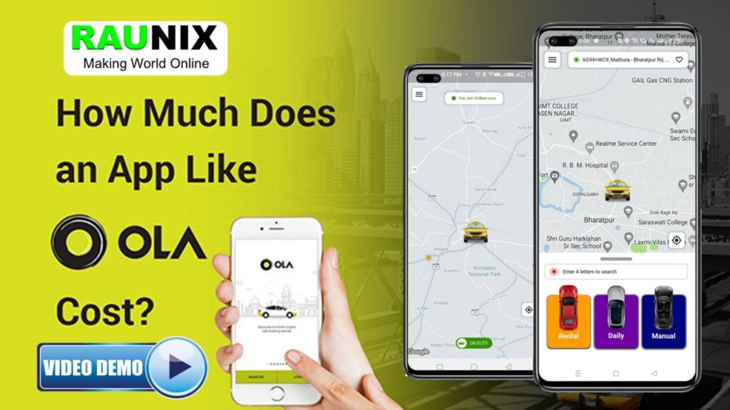 how to make app like ola in bharatpur