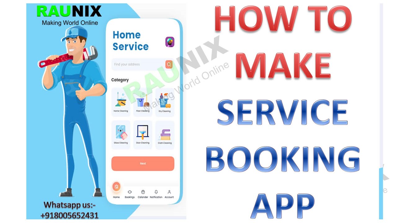 How to make service booking app like urbanclap - Raunix Tech Services