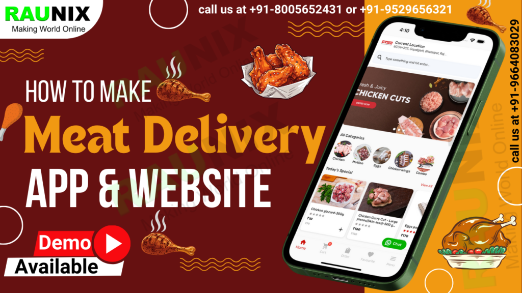 how to make meat delivery app in 2024